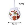 Pingente de bola de Natal Padrão de elementos de Natal bola pintada boneco de neve bola de bolha As decorações da árvore de Natal podem ser misturadas em lote transfronteiriço