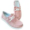 Atacado transfronteiriço tamanho grande sapatos casuais femininos 2020 Outono Novo mocassins planos de cadarço para quatro estações