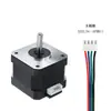 Motor de Passo Pequeno 42 Coluna de Impressora 3D Gravação Motor Híbrido Bifásico Quatro Fios Acionamento CC 17Hs3401