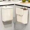Lixeira de parede para cozinha do fabricante em estoque com dois métodos de instalação, à prova de odores e selada com tampa, adequada para a cozinha