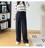 ¡Diseño de cintura elástica! Nueva colección de otoño: pantalones casuales grises para mujer de cintura alta, elásticos, de corte holgado y adelgazantes de pierna ancha