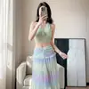 Traje de baño para vacaciones en Bali Bikini para mujer Conjunto de tres piezas Versátil para aguas termales Sexy Sanya Celebridad de Internet Traje de baño para mujer tailandesa