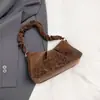 Nova Bolsa Multifuncional Fashion de Axila Outono 2025 Bolsa Tote Retro de Ombro Transversal Grande Capacidade Casual