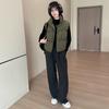 Nuevo Chaleco de Algodón con Relleno de Plumas Corto para Mujer Otoño/Invierno 2026 con Cuello Alto, Chaqueta Chaleco de Moda y Cálida para Tallas Pequeñas