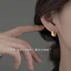 Pendientes Redondos Brillantes Lujo Accesible Pendientes de Gama Alta 2024 Nuevo Estilo Caliente Nicho Versátiles Pendientes de Moda para Mujer
