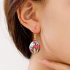 Aretes de Huevo de Pascua con Estampado de Dibujos Animados Europeos y Americanos Transfronterizos, Aretes Nicho de Lujo Ligero de Alta Gama, Aretes Lindos