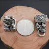 Joyería de plata de ley s925 al por mayor personalidad plata tailandesa valiente fortuna en el sello del tesoro cuatro bestias divinas colgante para hombres y mujeres