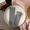Calcetines Gruesos de Invierno Cálidos para Mujer, Calcetines Suaves y Elásticos tipo Slouch con Rayas Verticales, Efecto Adelgazante, Calcetines Versátiles para Mujer
