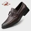 Sapatos Masculinos Gongyang 2026 Novo Couro Genuíno Formais de Negócios Casuais de Couro Sapatos para Noivo Estilo Masculino