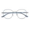 Las nuevas gafas marrones doradas para mujer sin maquillaje se pueden equipar con lentes anti-azules con grado de miopía, marcos de gafas de cara grande al por mayor
