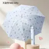 Paraguas Invertido de Dibujos Animados 70% de Descuento para Mujer, Paraguas con Recubrimiento Negro para Protección Solar, Doble Uso para Sol y Lluvia, Plegable, Portátil, Regalo para Estudiante, Personalizable