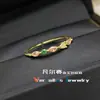 Anillo Delgado de Piedras Preciosas de Colores de Alta Definición Versa Xiaohongshu para Mujer, Chapado en Oro de 18 Quilates, Zirconio Diamante Brillante Microincrustado, Dedo Simple y de Alta Gama