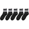 Calcetines para Mujer Primavera y Otoño Algodón Puro Ins de Moda Malla Infrarrojo Usar Calcetines Otoño e Invierno Blanco y Negro Deporte Tubo Largo