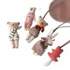 Estilo Coreano Estilo Bosque Artístico Tela Hecha a Mano Diversa Colgantes de Animales Llavero Creativo para Bolsos Venta al por Mayor