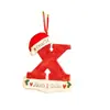 2026 Decoración Cruzada de Letra de Nombre Personalizada DIY Colgante Acrílico Letra Adorno Colgante de Navidad