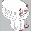 Bisagra para Tapa de Inodoro de Plástico de Urea-Formaldehído Directo de Fábrica Accesorios de Bisagra de Acero Inoxidable Conector de Tapa de Inodoro