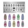 Fabricantes de Estilo Japonés Transfronterizos Suministran Tableros de Estampado para Uñas de Acero Inoxidable Plantillas de Transferencia para Impresión Pintada DIY Creatividad al por Mayor