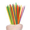 Herramientas para decoración de uñas, palito de color naranja, palito de madera de belleza, piel muerta, punta de empuje, taladro, palito doble de haya, 100 bolsas