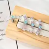Clavos para Hueso de Oreja Geométricos Curvos Dulces y Exquisitos Micro-Pavimentados con Circonita Hensen Pendientes de Piercing Elegantes de Alta Gama para Chicas