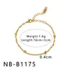 Cadena de Acero Inoxidable Trenzada Hueca de Acero de Titanio Chapada en Oro de 18K Pulsera de Acero Inoxidable Estilo Europeo y Americano Ins Regalo para Pareja