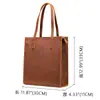 Bolso de Mano para Mujer Transfronterizo Cuero Vacuno Capa Superior Bolso Grande Cuero Genuino Bolso Tote Tipo Cubo Vintage Cuero Crazy Horse