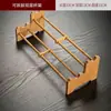 Estante de Almacenamiento de Tazas de Té Kung Fu de Bambú Ébano Capa Única Secador de Tazas Estante Escurridor para Juego de Té Portavasos Accesorios para Ceremonia del Té