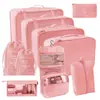 2025 Novas Sacolas Organizadoras Populares para Cosméticos, Mudança, Viagem, Conjunto de Sete Peças para Roupas, Colchas, Roupa Íntima, Desktop Atacado