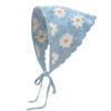 Faixa de Cabelo de Tricô Transfronteiriça Lenço Triângulo Headband Primavera e Verão Faixa de Cabelo Margarida Acessórios de Cabelo Crochê Headwear Estilo Jardim Francês Ins