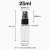 Em estoque frascos spray 30ml 50ml 100ml, frascos spray pequenos, frascos plásticos transparentes, frascos PET com spray para álcool perfume