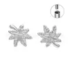 Pendientes de Aleación de Titanio G23 Hoja de Arce Material F136 Forma de Hoja Tornillo Interno Clavos para Hélice Auricular Clavos para Labio Joyería para Piercings Corporales