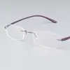 Armação de óculos sem aro fashion atacado miopia Ultra Leve super elástica TR90 colorida gelatina armação masculina e feminina 720
