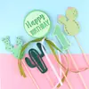 Adornos Decorativos para Pastel de Dinosaurio 2021 Nuevo Celebridad de Internet Niños Bebé Cumpleaños Año Viejo Niños Tyrannosaurus Rex Enchufe