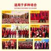 Bufanda Roja China Bordado Personalizado Evento Fiesta Anual Celebración de Apertura Bufanda Roja Grande Venta al por Mayor Logotipo Impreso