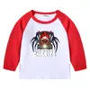 2023 transfronteiriço nova primavera e outono camiseta infantil gola redonda cartoon camisa de manga comprida camisa de fundo meninos e meninas bebê camiseta de algodão