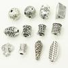 Cuentas de Plata Tibetana Cuentas de Plata Antigua Accesorios para Pulsera de Cristal DIY Pulsera Collar Patrón Tejido Cuadrado Triángulo Accesorios