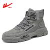 Botas Huili Martin para hombre, de media caña, estilo británico, para invierno, 2024, cortas, combinables, explosivas, para trabajo de moto, a la moda.