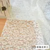 Tela de Cortina Blanca con Adorno de Encaje de Malla Fondo para Fotografía de Bodas Falda para Mesa de Comedor Tela para Ropa