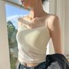 Novo veludo dourado quente menina camisole copo integrado copo wear-free sutiã desgaste externo beleza traseira tubo interno top cueca para mulheres