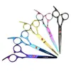 Tijeras de Peluquería Nepson de 6.0 pulgadas, Color Electroplateado, Tijeras para Cortar el Cabello, Tijeras Planas, Tijeras para Flequillo, Tijeras Entresacadoras, Cuchillas Entresacadoras