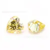 Amarillo Goose Corazón con Forma de Corazón Color Moissanita Musgo Corazón con Forma de Corazón Amarillo Claro Piedra Desnuda Wuzhou Piedra Preciosa de Moissanita