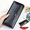 Carteira Versátil de Couro Genuíno Moda Slot para Cartão Multifuncional Clutch Porta-Moedas Mais Vendido Coleção Slot para Cartão Atacado