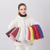 Chaqueta de Plumón de Invierno Cuello Falso para Niños Combinación Perfecta Set de Cuello Falso Anti-suciedad Cuello de Lana Unisex Color Caramelo Compra Individual