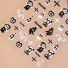 Redanco5D Embutido Popular Adesivo para Nail Art Halloween Caveira da Morte Decalque Estéreo para Unha Dr1285