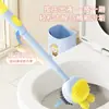 Nova Escova de Vaso Sanitário Desenho Animado Fofa Sem Furos Adicionada com Líquido com Cesta Drenante Ventosa Cabo Longo Escova de Vaso Sanitário com Base