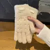 Guantes de Lana Tejida con Pantalla Táctil Cálida para Ciclismo para Mujer, Guantes de Invierno para Ciclismo de Doble Capa Engrosados con Forro de Felpa para Mujer, Bloqueo de Color