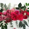 37 peças de grama aquática folha imitação boutique flor de crisântemo vermelho pêssego pacote de material de flor para grampo de cabelo produtos quentes Shein