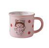 Taza de Cerámica Autorizada Genuina Cherry Maruko Patrón de Dibujos Animados Lindo Regalo Alto Valor de Color Hogar Imitación Esmalte Taza de Agua