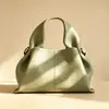 Bolsa de Mão de Couro Macio Plissada Polene Alça Fina de Ombro Único Bolsa Transversal Suporte para o Dia a Dia Personalização com Logo