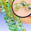 Cuentas Planas Premium de 4 mm, Cuentas de Rueda de Cristal de Colores, Cuentas Sueltas de Cristal, Materiales para Pulseras DIY, Accesorios para Ropa