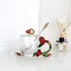 Taza de esmalte de rosa vaso doméstico resistente a altas temperaturas taza de separación de té oficina juego de té regalo para pareja fábrica de tazas